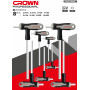 CROWN SERIE CHIAVE ESAGONALE PZ 8 ART. CPHOH-HMAX8