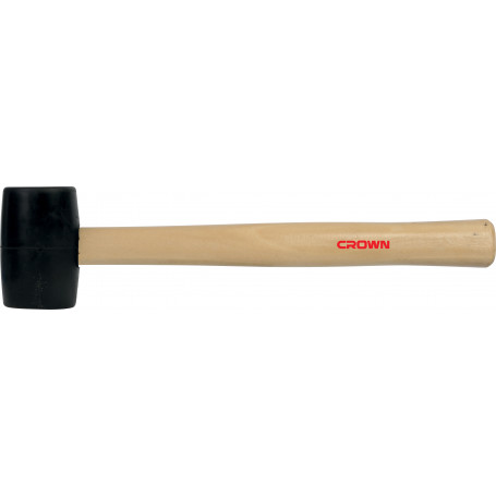 CROWN MAZZUOLA CON TESTA IN GOMMA MAN. LEGNO 65 MM CPHHR-WHB16