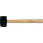 CROWN MAZZUOLA CON TESTA IN GOMMA MAN. LEGNO 65 MM CPHHR-WHB16