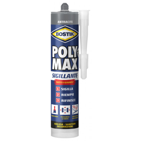 BOSTIK POLYMAX SIGILLANTE 280 ML ANTRACITE