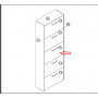 ZZ-FA ANTA X SCARPIERA 5A DOPPIA MOD.EKO308 ROVERE CM.172X60X25