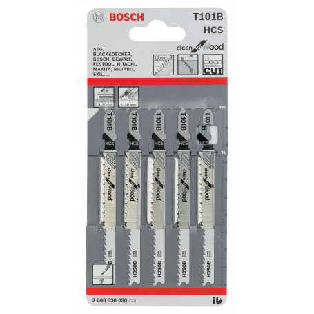 BOSCH-A 5 LAME T 101 B PER SEGHETTO ALTERNATIVO