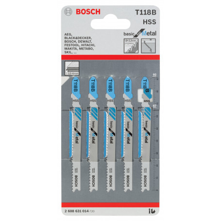 BOSCH-A 5 LAME T 118 B PER SEGHETTO ALTERNATIVO