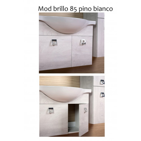 COLONNA BAGNO BRILLO 2 ANTE SOSP. 145 PINO BIANCO