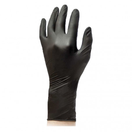 GUANTI NITRILE MONOUSO MANICHETTA LUNGA  EXTRA LONG  L