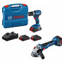 BOSCH-B KIT 18V TRAP.+SMERIG.+3 BATT.4