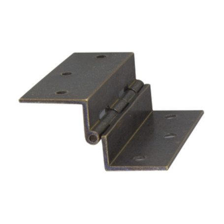 CERNIERA FRESATA C\COLLO OTTONE BRON 60X50 MM*