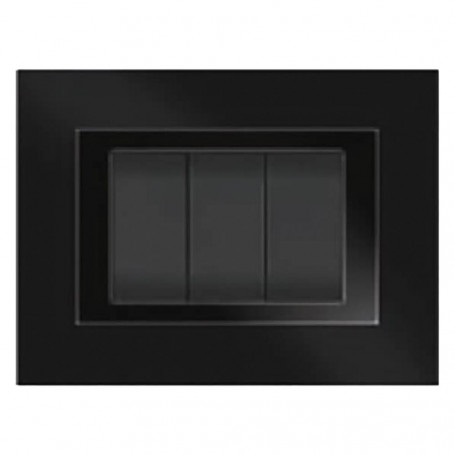 PLACCA COLORE NERO  ELITE  3 posti - 5703/AB