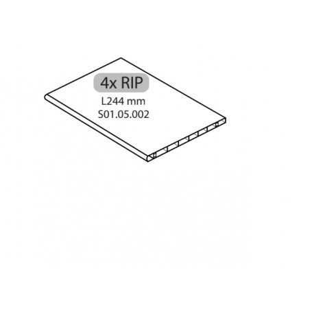 ZZ-4XRIP L244mm ARMADIO SPORCO PULITO RESINA 1 ANTA