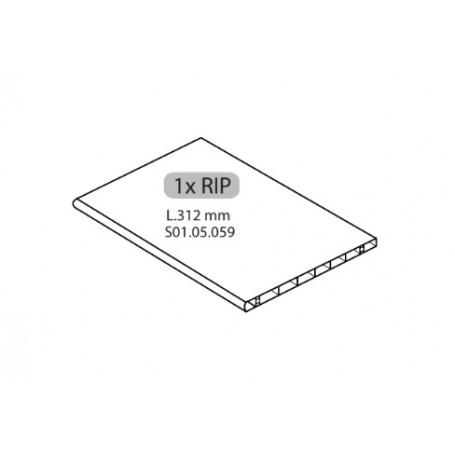 ZZ-1XRIP L.312 mm X ARMADIO SPOGLIATOIO RESINA A 1 POSTO IN KIT C\SERRAT