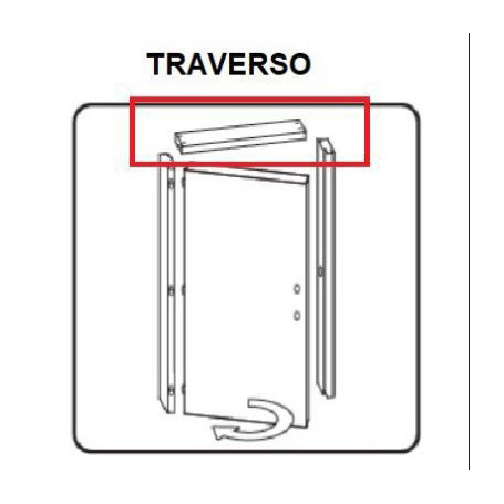 ZZ-TRAVERSO BATTENTE X PORTA MICROTEC 210X70 NOCE QUERCIA VERT.