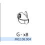 ZZ-G-x8 M02.08.004 X ARMADIO SPOGLIATOIO RESINA A 2 POSTI IN KIT C\SERRAT