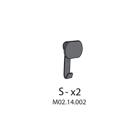 ZZ-S-X2 M02.14.002 X ARMADIO SPOGLIATOIO RESINA A 2 POSTI IN KIT C\SERRAT