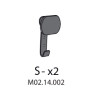 ZZ-S-X2 M02.14.002 X ARMADIO SPOGLIATOIO RESINA A 2 POSTI IN KIT C\SERRAT