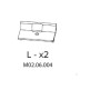 ZZ-LX2 M02.06.004 X ARMADIO SPOGLIATOIO RESINA A 2 POSTI IN KIT C\SERRAT
