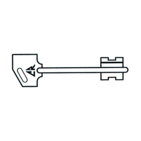 CR 14 CHIAVE GREZZA P\SERRATURE DM GAMBO 92MM
