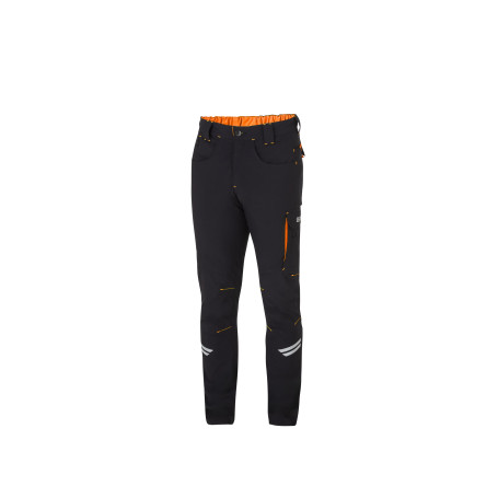 SPARCO PANTALONE KANSAS BLACK ORANGE TG M