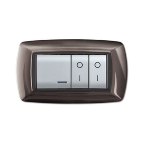 PLACCA LIFE LIVING PLAST ALLUMINIO NOTTE 4P