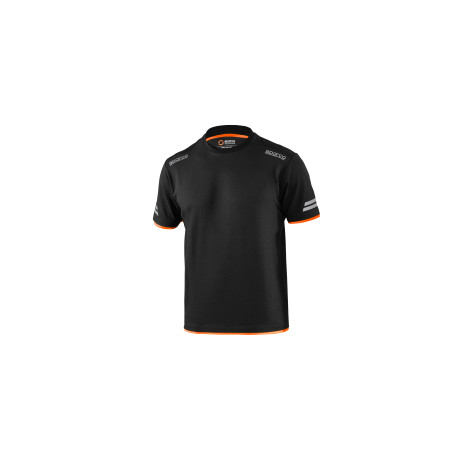 SPARCO T-SHIRT TUCSON BLACK ORANGE TG S