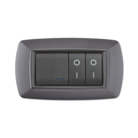 PLACCA LIFE LIVING PLAST GRIGIO CHIARO VULCAN 4P