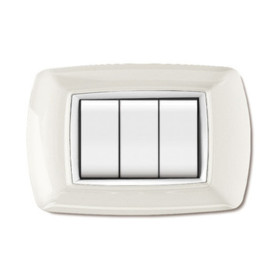 PLACCA LIFE LIVING PLAST BIANCO 3P CORNICE BIANCO