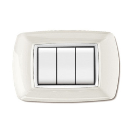 PLACCA LIFE LIVING PLAST BIANCO 3P CORNICE BIANCO