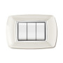 PLACCA LIFE LIVING PLAST BIANCO 3P CORNICE BIANCO