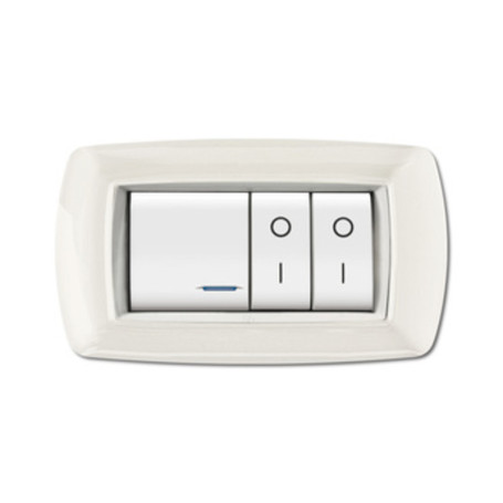 PLACCA LIFE LIVING PLAST BIANCO 4P CORNICE BIANCO