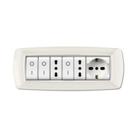 PLACCA LIFE LIVING PLAST BIANCO 7P CORNICE BIANCO