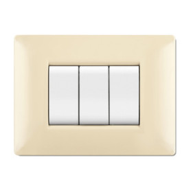 PLACCA LIFE Q LIVING PLAST AVORIO                7P