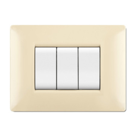 PLACCA LIFE Q LIVING PLAST AVORIO                7P