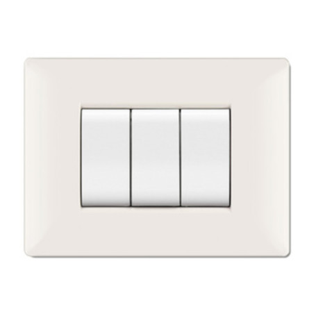 PLACCA LIFE Q LIVING PLAST BIANCO               4P