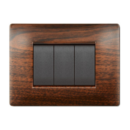 PLACCA LIFE Q LIVING PLAST LEGNO SCURO  7P