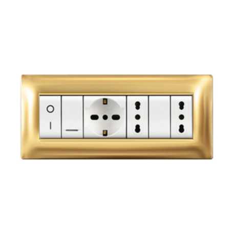 PLACCA LIFE Q LIVING PLAST ORO          7P