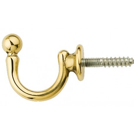 GANCI PER TENDE "SFERA" ORO LUCIDO MM.33X26*