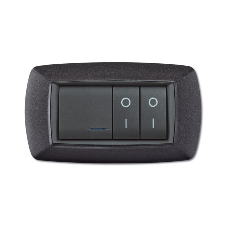 PLACCA LIFE LIVING PLAST GRIGIO NOTTE VULCAN 4P