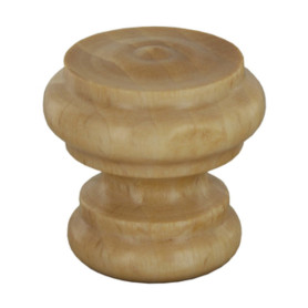 POMOLO IN LEGNO NATURALE 102A D 38 MM