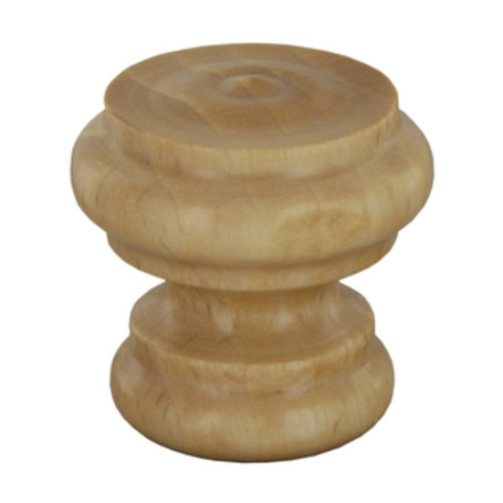 POMOLO IN LEGNO NATURALE 102A D 38 MM