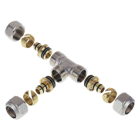 RACCORDO A STRINGERE A  T   ART. 536 / 546   art.536  - 16 x 16 x 16