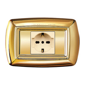 TONDO PLACCA MAGIC PLAST 1P SCHUKO ORO