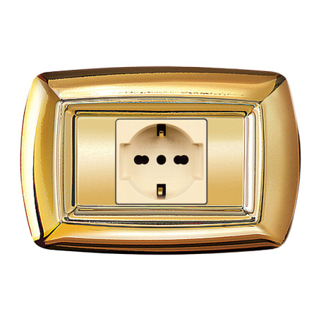 TONDO PLACCA MAGIC PLAST 1P SCHUKO ORO