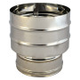 FUMAIOLO A CAPPELLO DOPPIA PARETE  ANTIVENTO   diametro  13/18 cm