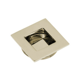 MANIGLIA DA INCASSO D 35X40 MM NICHEL