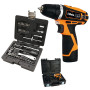 KIT TRAPANO AVVITATORE + SET CHIAVI A BUSSOLA  avvitatore  1972/K12V-10  + cassetta  BW903E/C42