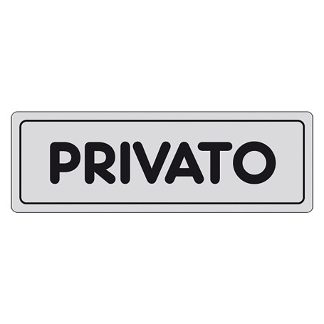 ETICHETTA SEGNALETICA PROPRIETA  PRIVATA