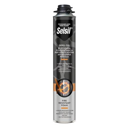 SCHIUMA POLIURETANICA ANTIFUOCO  SFP-720  ml 750 - per pistola