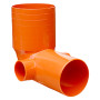 CURVA WC IN PVC  diametro  110 / 2 x 50