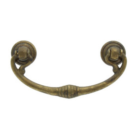 BL MANIGLIA 03027  82X40 MM OTTONE ANTICATO