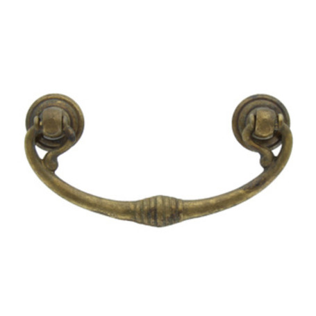 BL MANIGLIA 03027  82X40 MM OTTONE ANTICATO