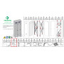 ZZ-PIEDINO M X ARMADIO SPOGLIATOIO A 2 POSTI IN KIT C\SERRATURA